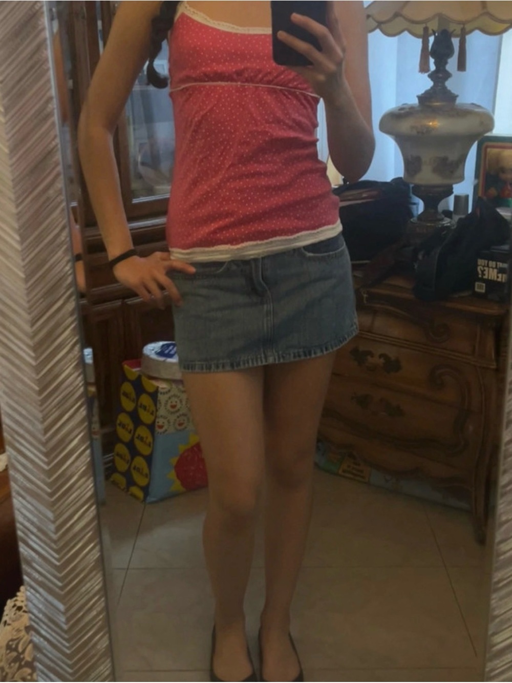 Hollister Blue Denim Mini Skirt